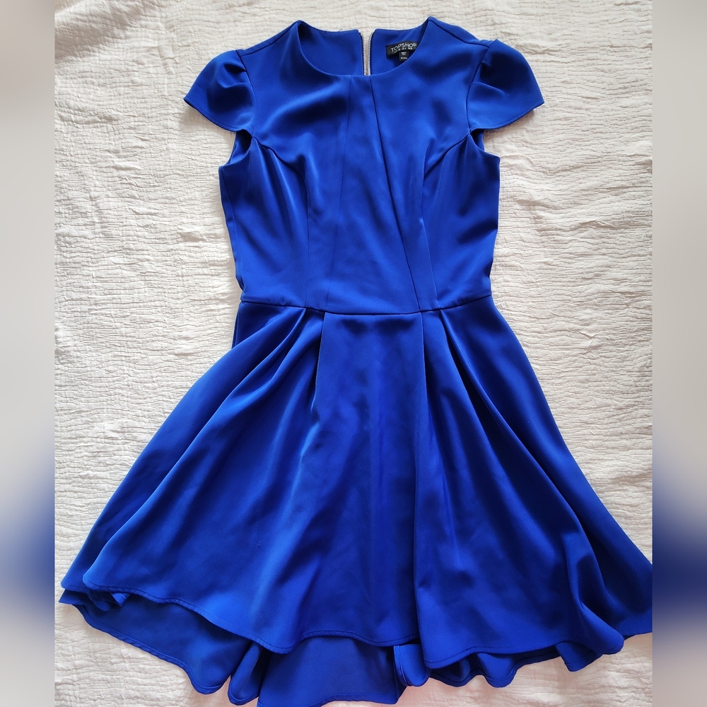 Topshop Vibrant Blue Mini Dress